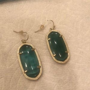 Kendra Scott Earrings - medium green